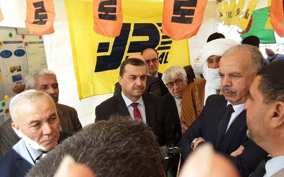 Photo de Arkab inspecte une installation de Naftal à Aïn Guezzam